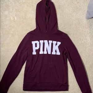 Maroon PINK Hoodie
